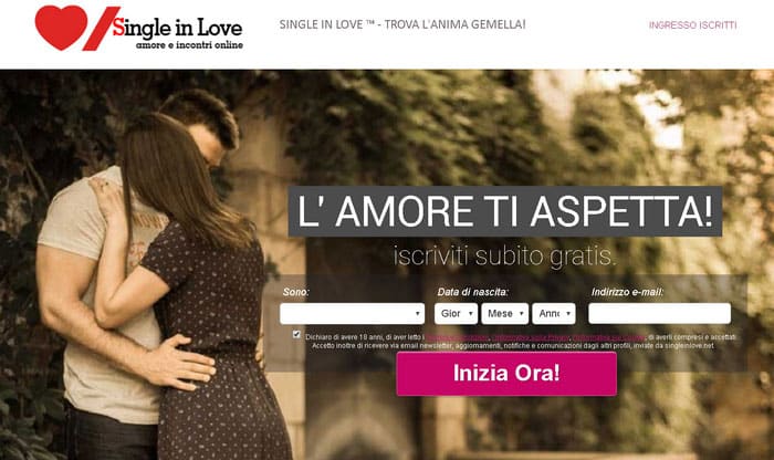 single-in-love-dating-home-page